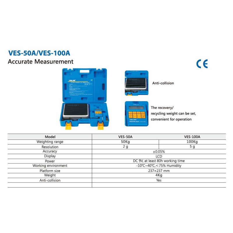 Електронні ваги VALUE VES 100А (100кг)