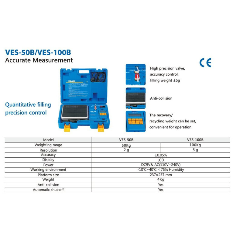 Електронні ваги VALUE VES 50В (50кг) проточні з соленоїдом