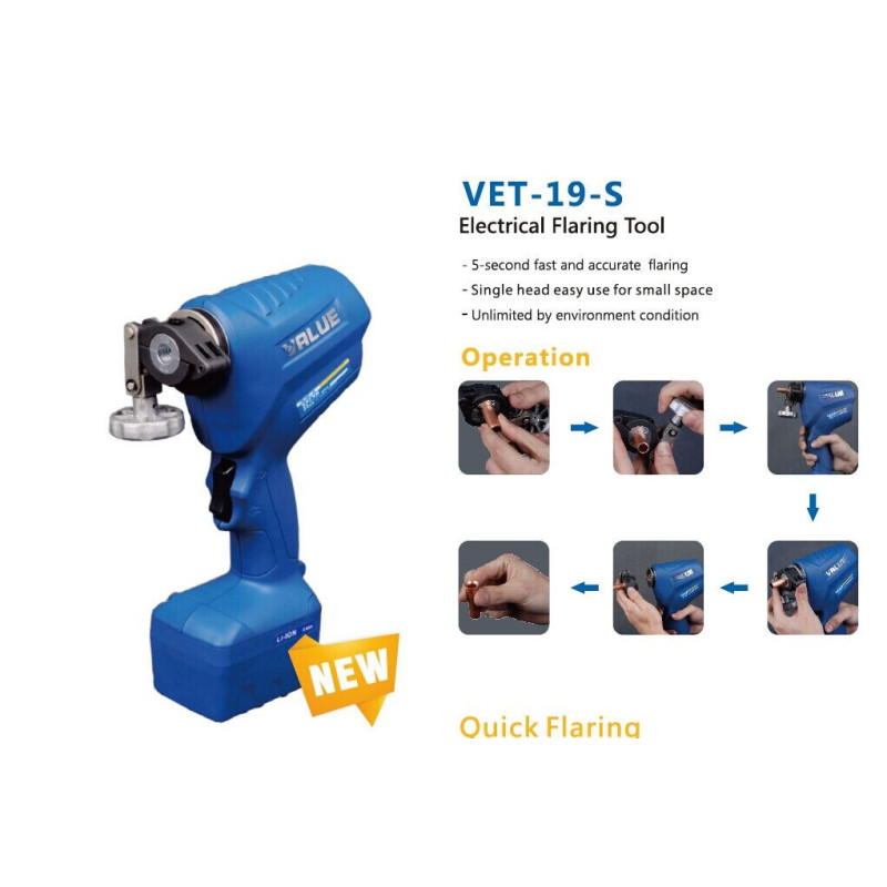 Розвальцювання електричне VALUE VET-19-S (1/4,5/16,3/8,1/2,5/8,3/4 )