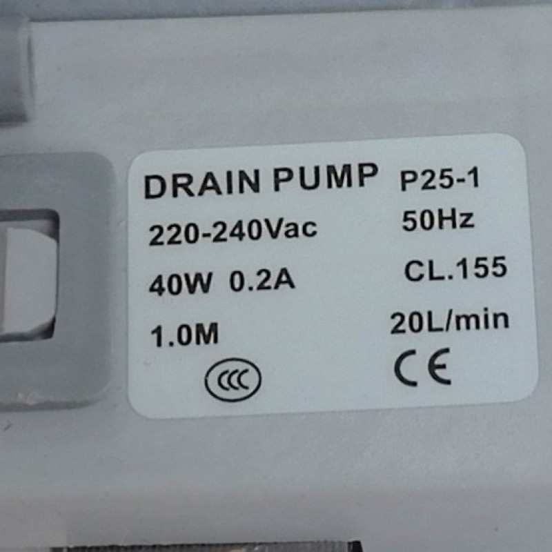 Насос P25-1 40W 0.2A 20L/min YW1032 3-самореза